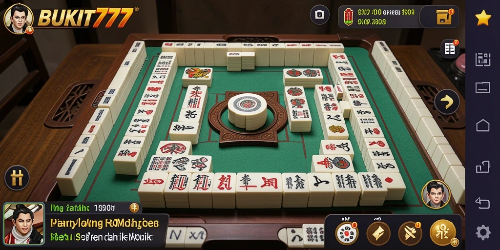 Tampilan gameplay BUKIT777 yang menarik dan seru saat bermain Mahjong.