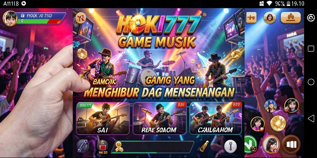 Tampilan menarik dari gameplay HOKI777 yang penuh dengan musik.