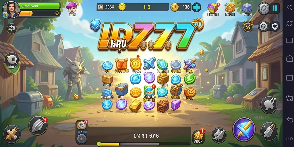 Tampilan gameplay menarik di ID777 dengan berbagai karakter dan pembangunan.