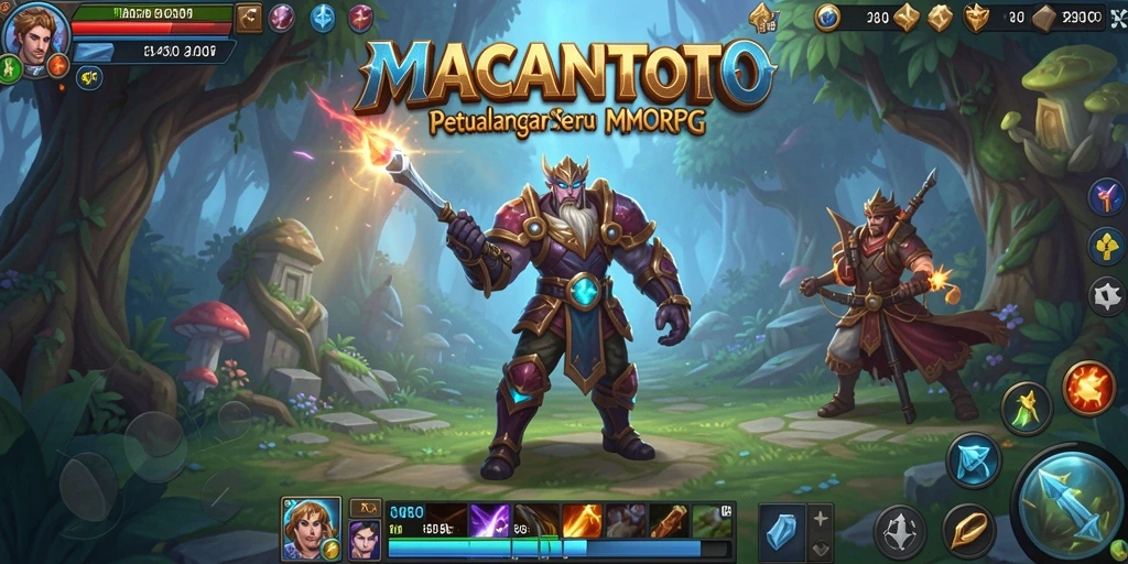 Tangkapan layar utama dari gameplay <strong>MACANTOTO</strong> yang mencerminkan serunya permainan MMORPG.