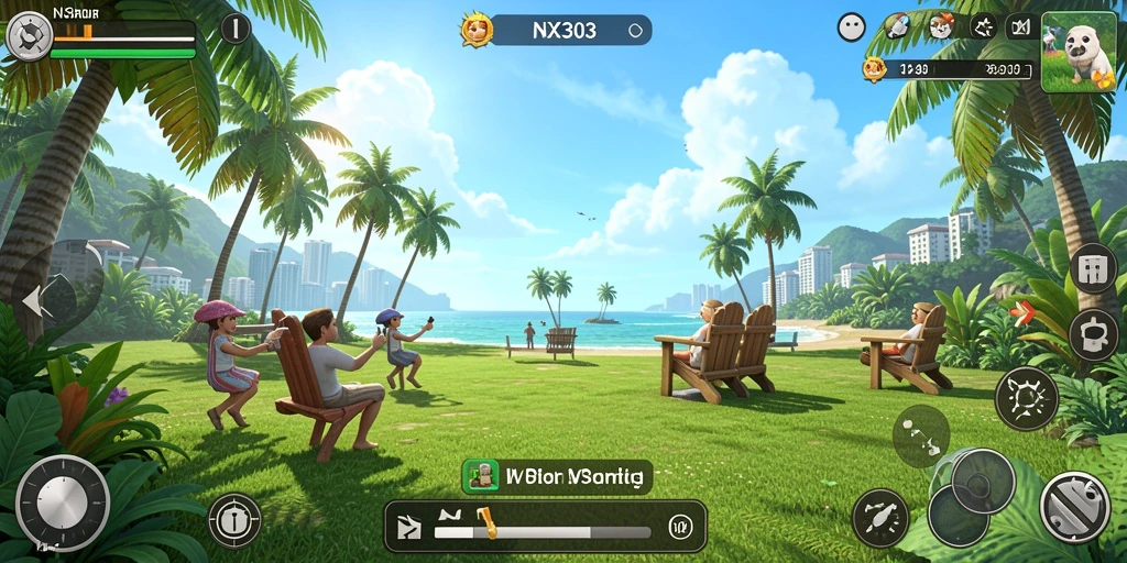 Gameplay NX303 yang menarik dan penuh warna.