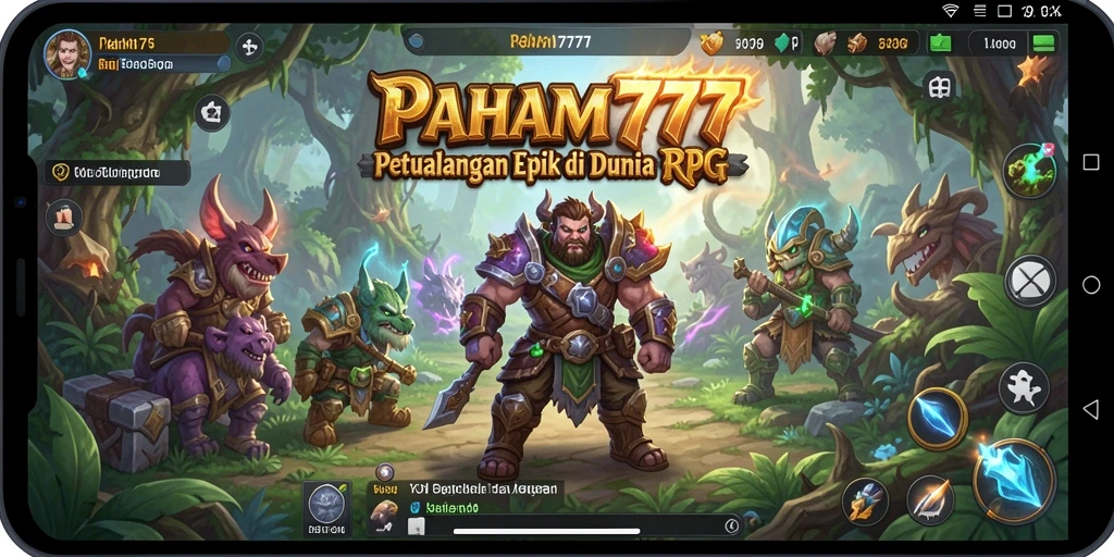 Tampilan menarik dari gameplay PAHAM777 menyajikan dunia RPG yang epik.