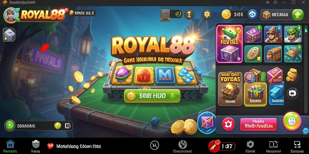 Tampilan gameplay ROYAL88 yang menarik dan menghibur.