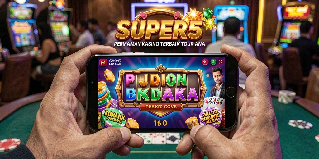 Screenshot SUPER5 menunjukkan gameplay menegangkan dalam permainan Kasino.